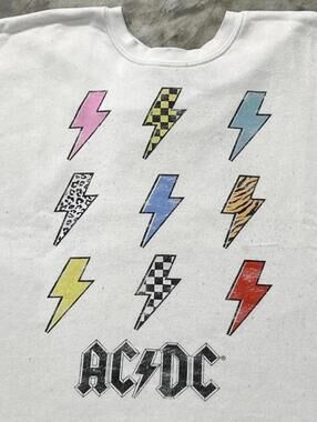 ACDC Preowned Medium Cropped Sweatshirt